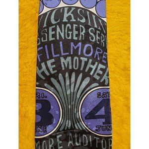THE FILLMORE POSTER TIE ~NUMBER NINE # 9 (Produced in 1992) ~56" (NEW IN PLASTIC